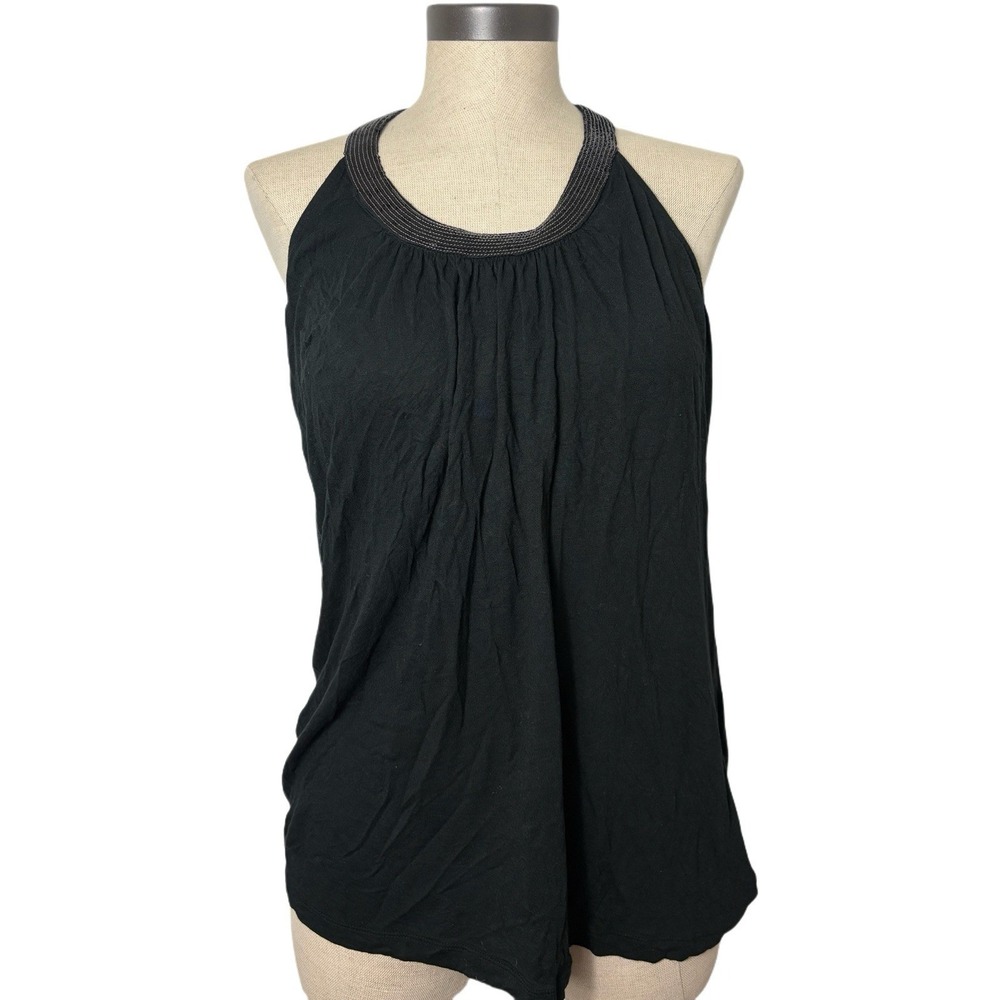 Mossimo Supply Co Women's Black Blouse Halter Sleeveless 2000s VTG Going Out XXL